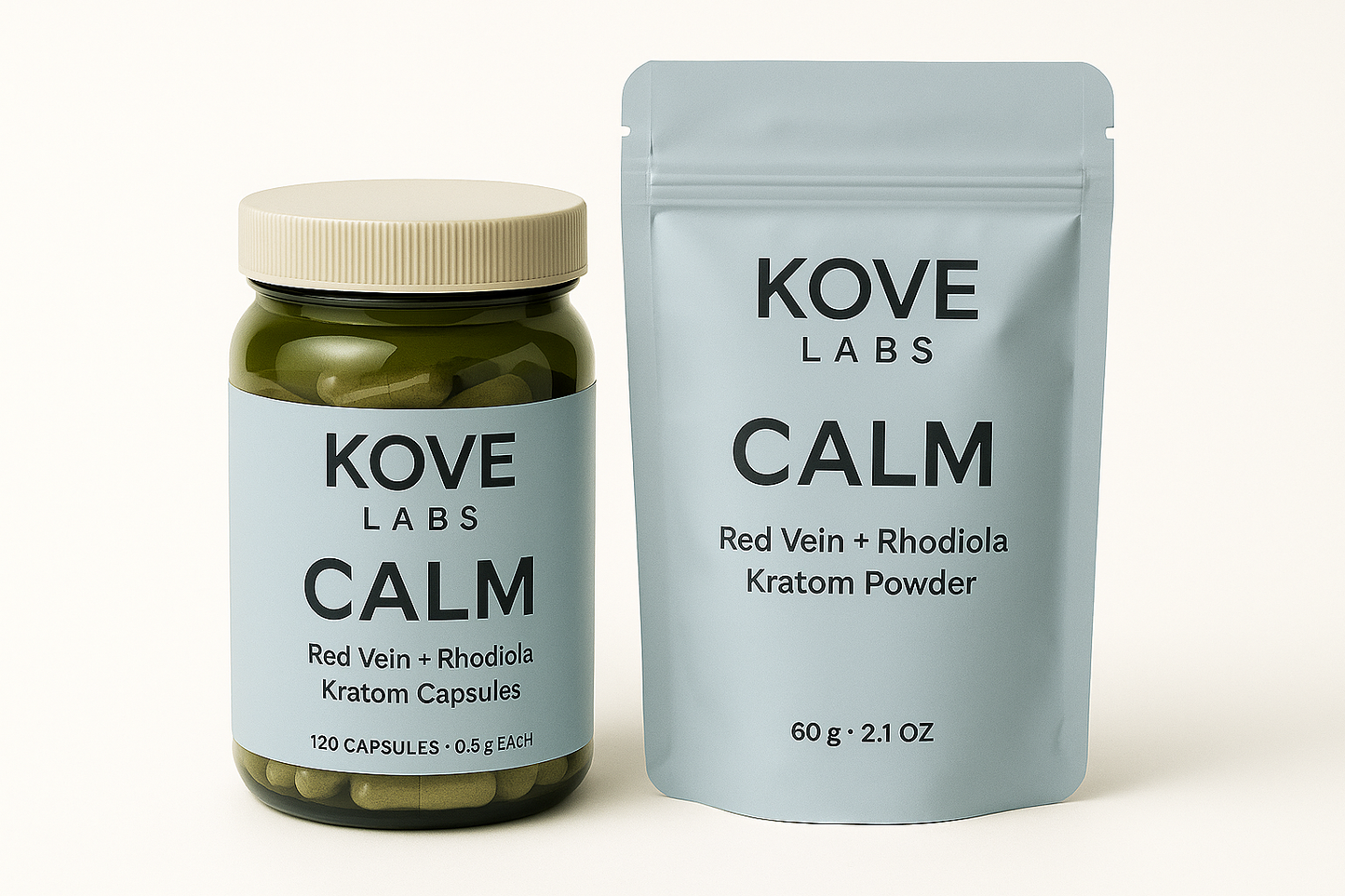 Kove Calm (Evening Kratom Red Vein Blend – Powder)